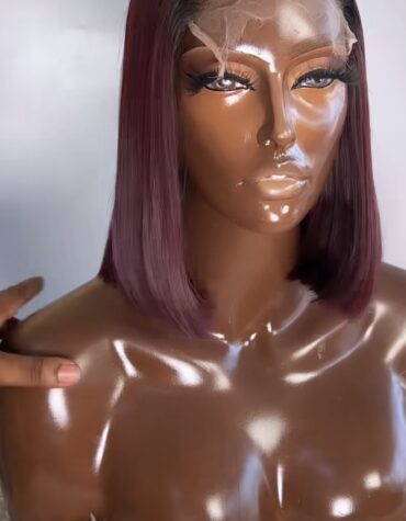 10inches 200 5*5 Hd closure custom colored wig