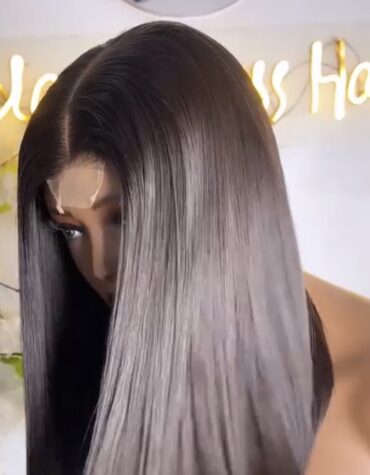 14inches 250g 2*6 closure wig