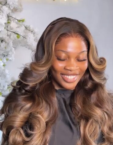 26inches 400g layered hd frontal wig
Custom colored