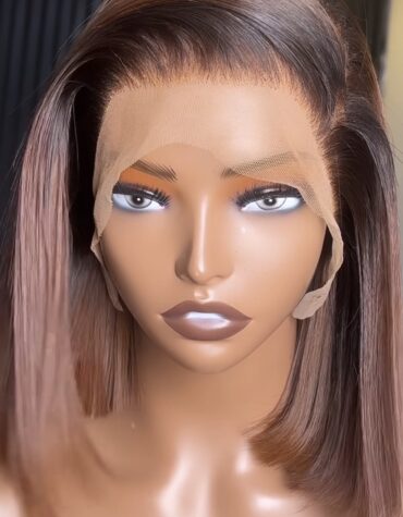 10inches 200g swiss frontal wig custom colored