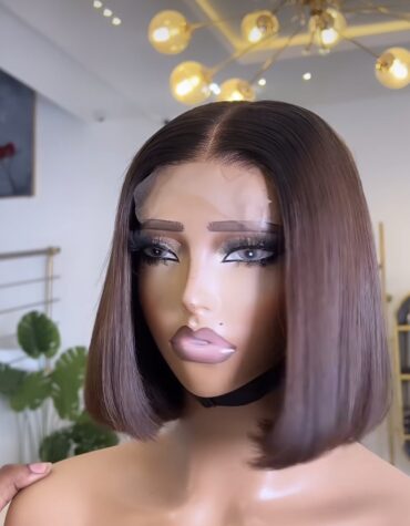 8inches 200g 2*6 closure wig
Custom colored