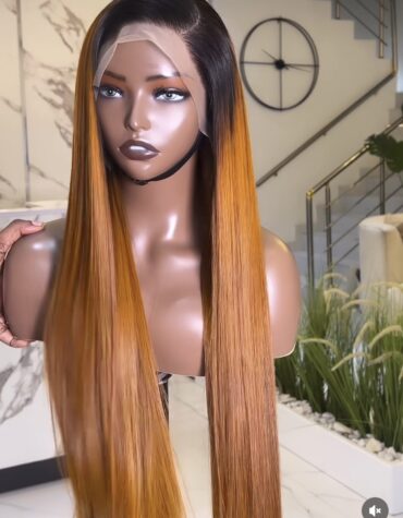 26inches 300g swiss frontal 
Custom colored wig
