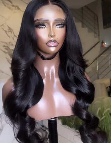 26inches 400g layered 5*5HD wig