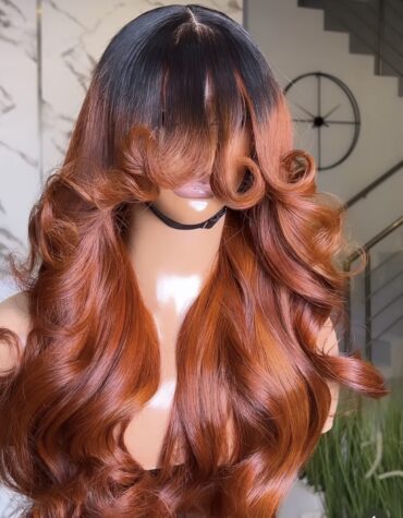24inches 300g closure fringe layered
Custom colored