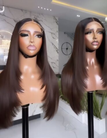 20inches 200g 5*5 layered wigCustom colored