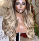 26inches layered 13*6HD frontalBlonde wig
