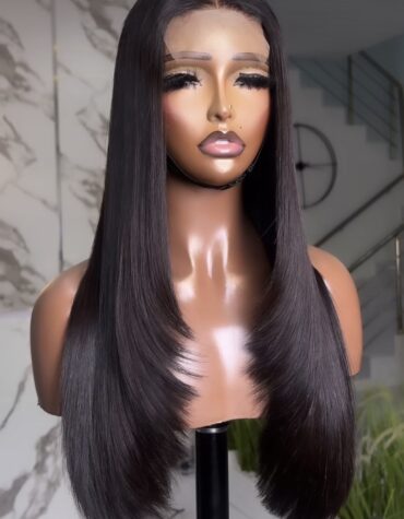 20inches 300g 2*6 closure layered wig