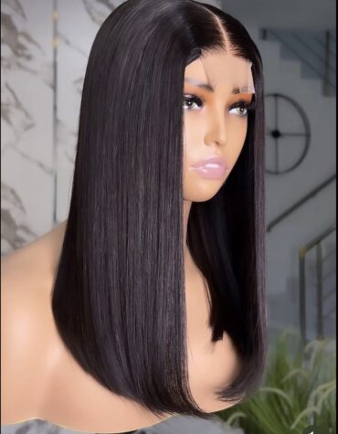 16inches 200g 2*6 closure wig