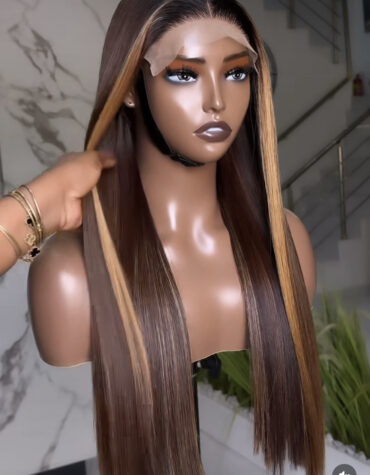 22inches 300g 5*5 swiss closure Custom colored