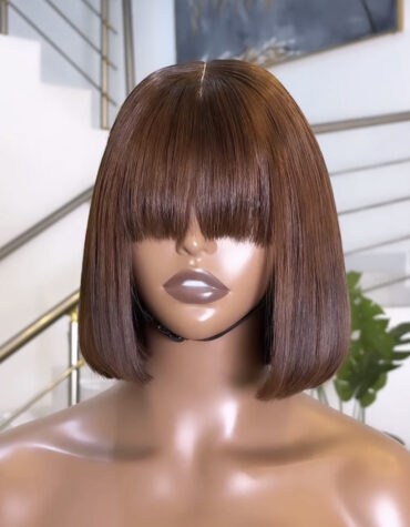 8inches 200g closure fringe Custom colored
