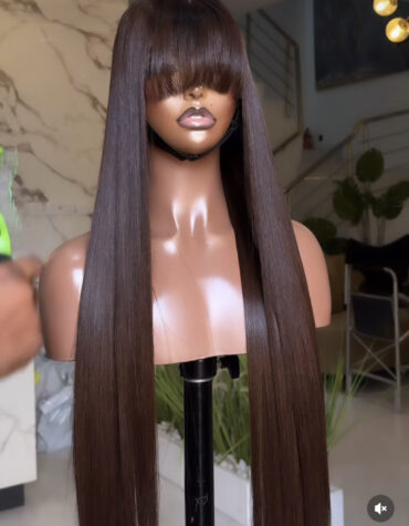 2*6 Closure fringe wig Custom colored