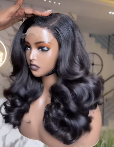 16inches 300g 5*5hd closure wig