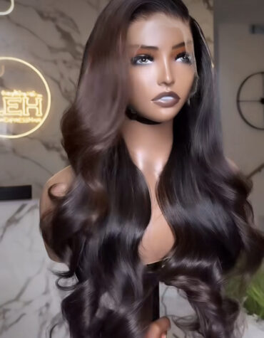 26inches 300g layered 13*6hd frontal brown highlights