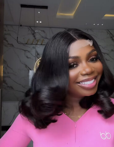 16inches layered 300g 2*6 closure wig