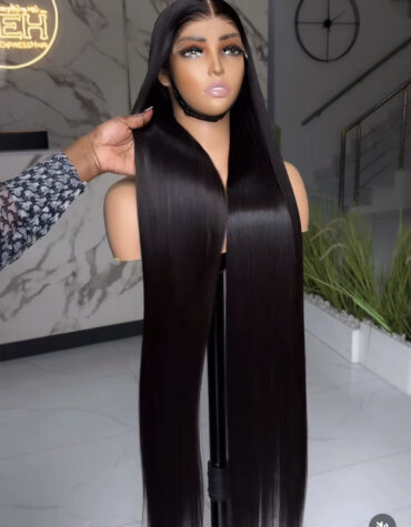 40inches 400g 6*6hd closure wig