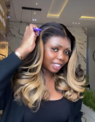 20inches layered 300g 13*4hd frontal custom colored wig
