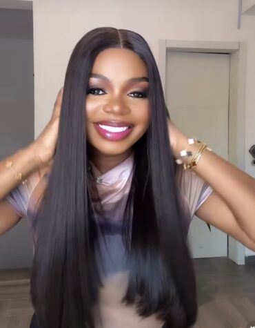 20inches 300g 2*6 closure wig