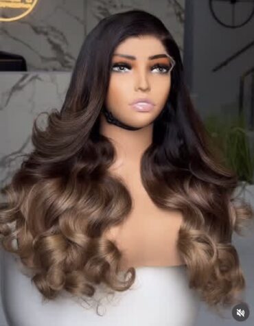 22inches 300g 6*6hd custom colored wig