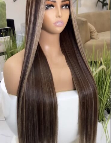 26inches 300g 2*6 closure wig custom colored
