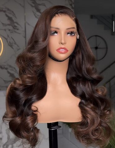 22inches 300g 7*7hd closure custom colored wig