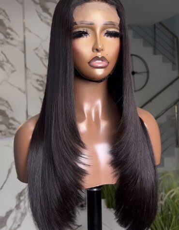 2*6 closure trimmed layered wig