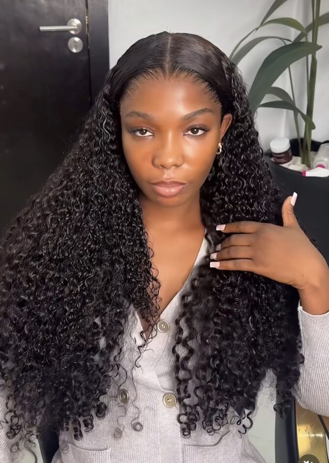 26inches 200g 13*6hd frontal wig
Pixie curls