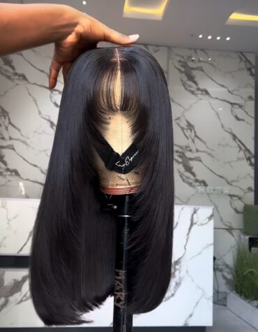 18inches 300g closure fringe layered