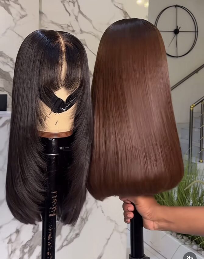 18inches 300g closure fringe layered