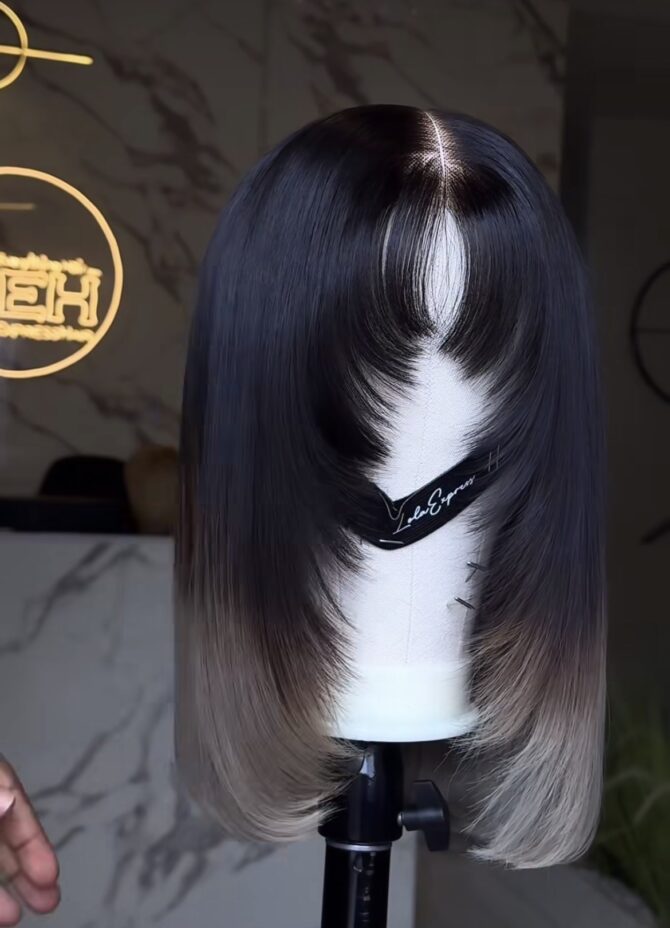 16inches 300g closure fringe layered custom colored