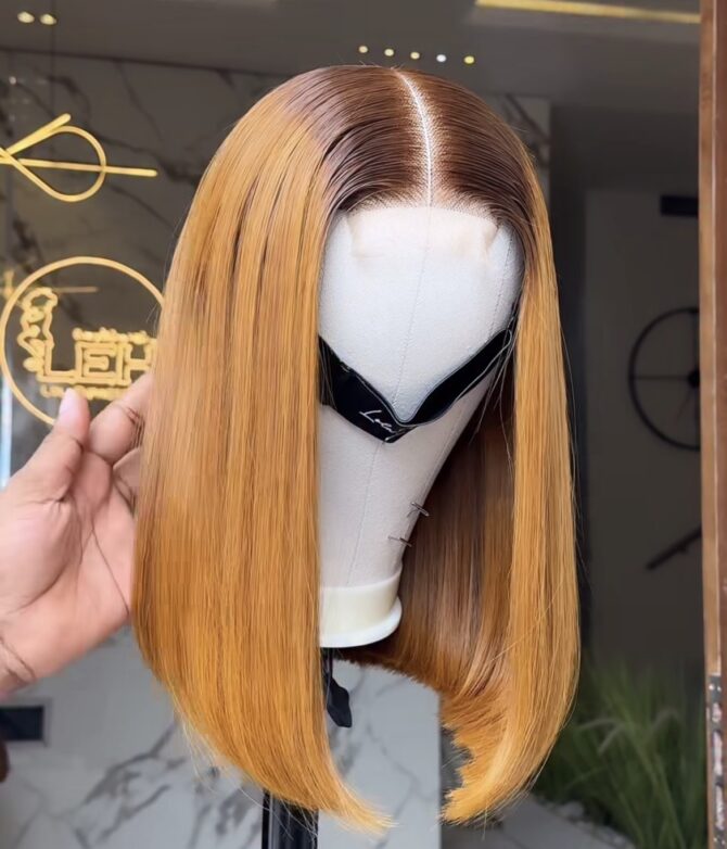 14inches 200g 2*6 closure wig