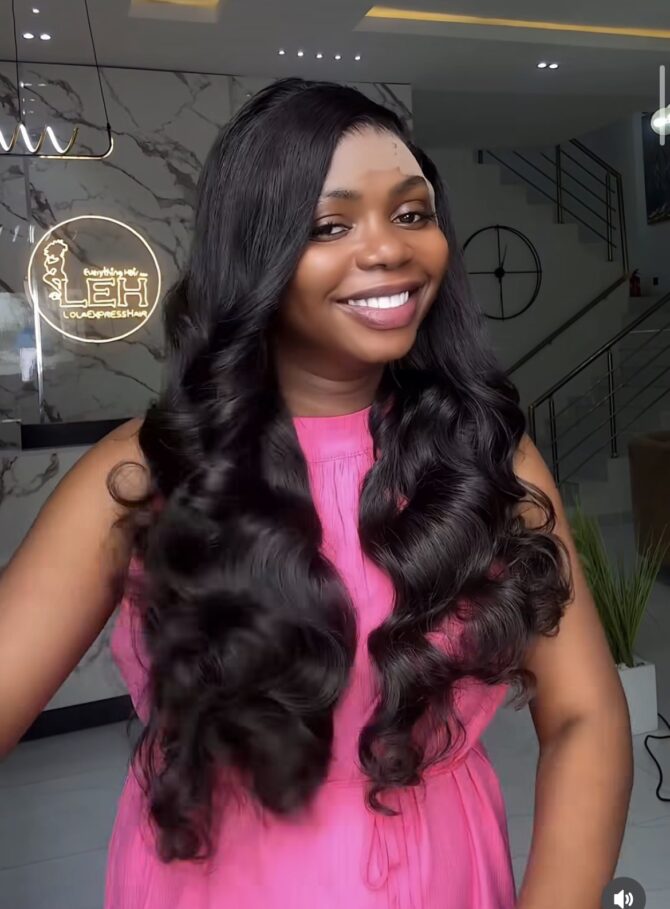 26inches 300g layered 13*4swiss frontal wig