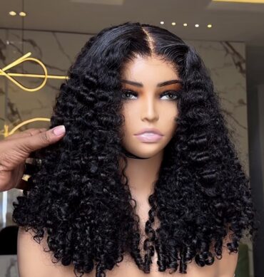 16inches 200g 5*5hd closure pixie curls