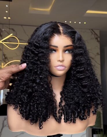 16inches 200g 5*5hd closure pixie curls