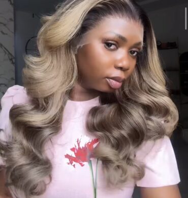 22inches 300g layered 13*6hd custom colored wig