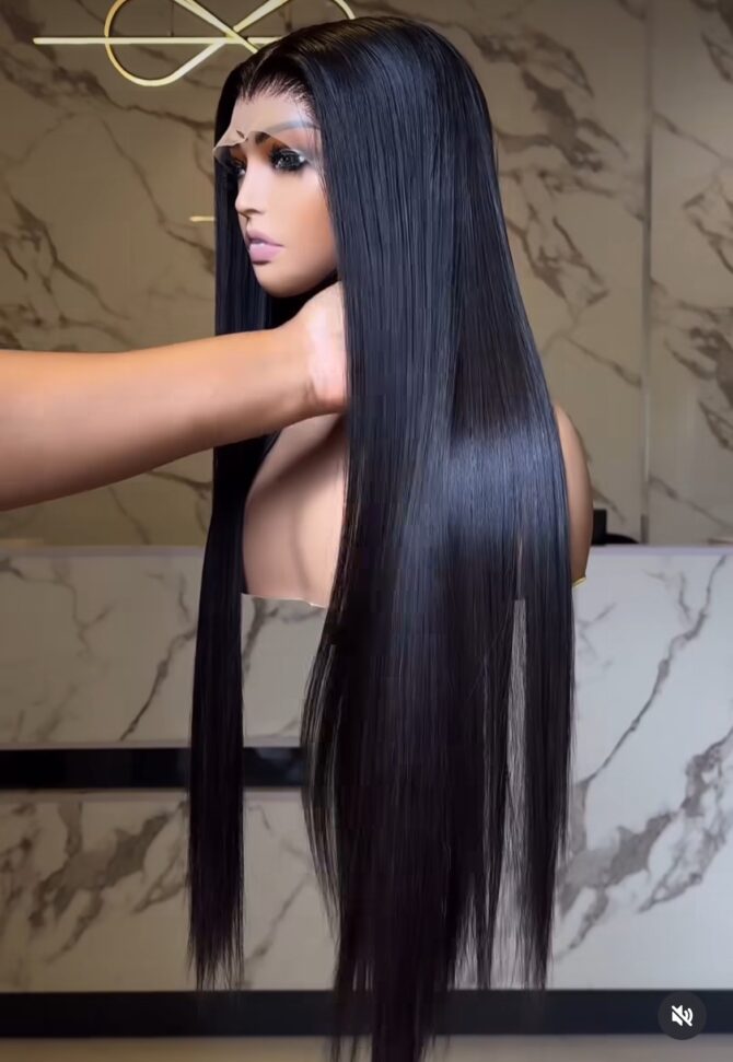 Straight hair in 5*5swiss closure