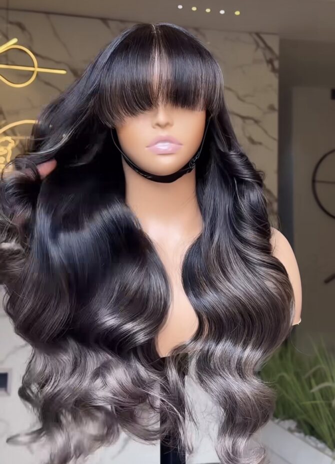 24inches 300g layered 5*5swiss closure custom colored wig