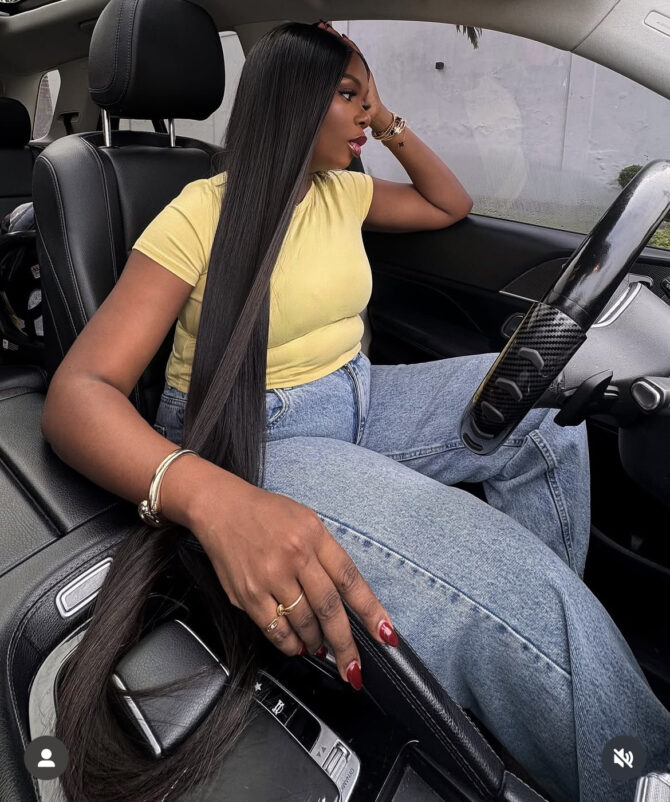 40inches 400g 6*6hd closure wig