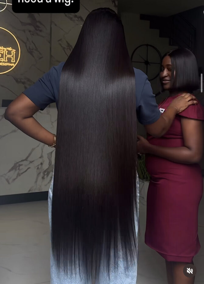 40inches 400g 6*6hd closure wig