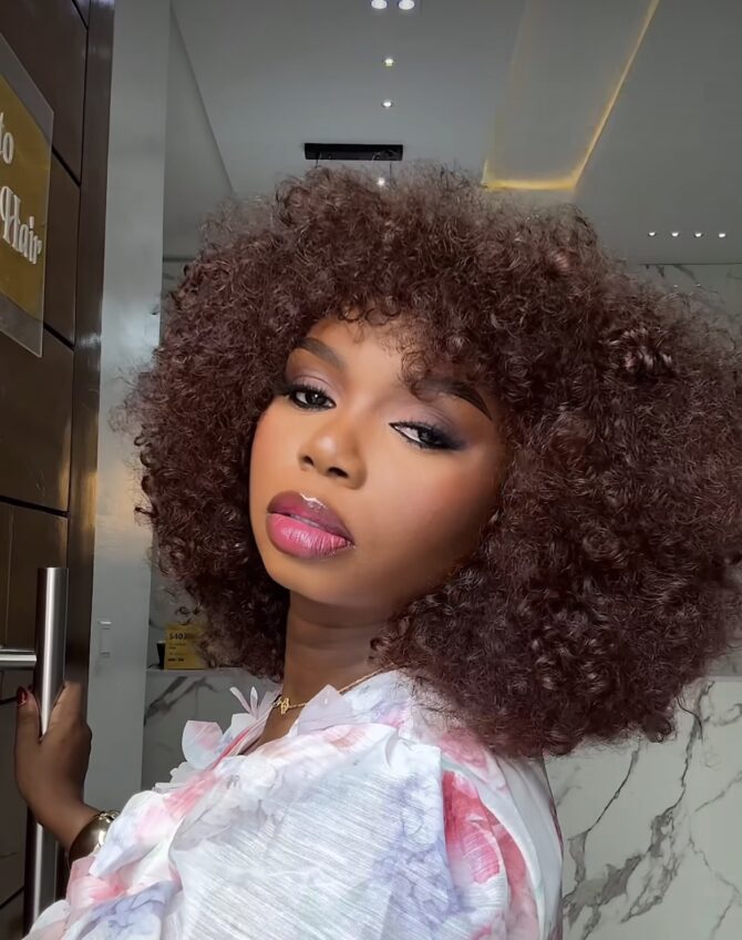 Custom colored Fringe wig
