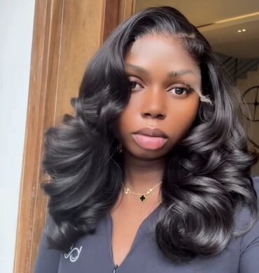 18inches 300g 6*6hd closure layered wig