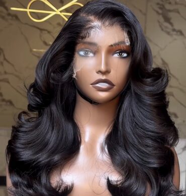 18inches 300g 6*6hd closure layered wig