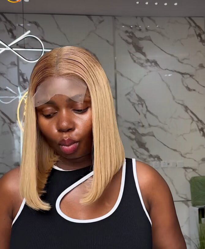 12inches 200g 3*6closure blonde wig