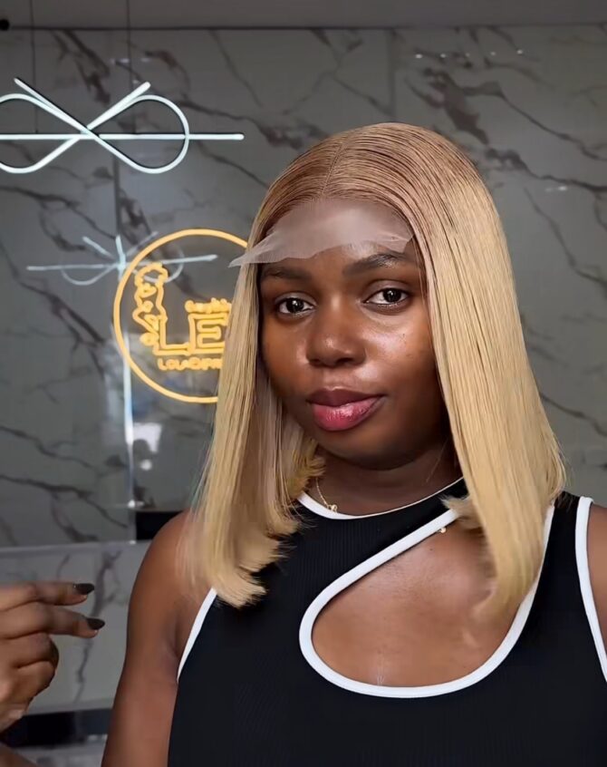 12inches 200g 3*6closure blonde wig
