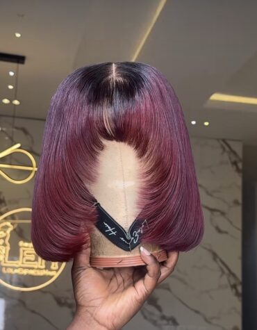 10inches 200g closure fringe layered custom colored