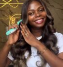 24inches 400g layered 6*6hd custom colored wig