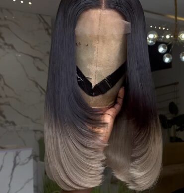 18inches 300g 2*6 closure custom colored wig trimmed layered