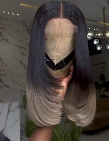18inches 300g 2*6 closure custom colored wig trimmed layered