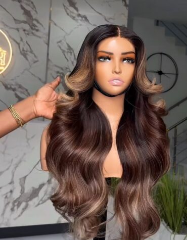 24inches layered length 400g 5*5 closure custom colored wig