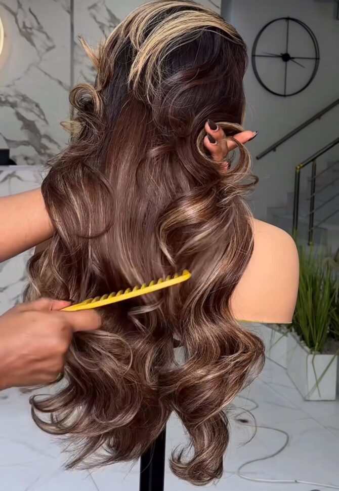 24inches layered length 400g 5*5hd closure custom colored wig