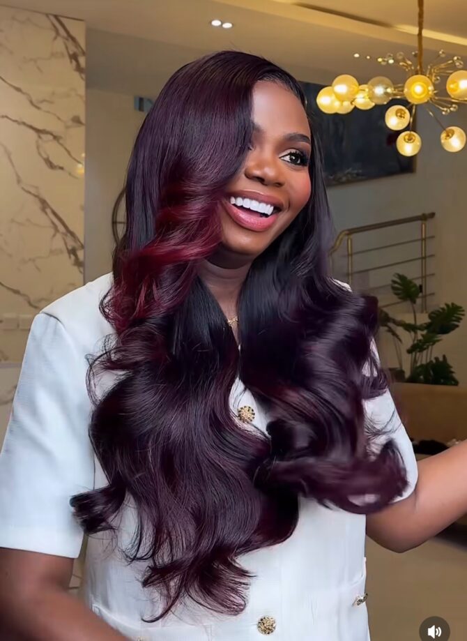 26inches 350g 13*6hd frontal layered custom colored wig